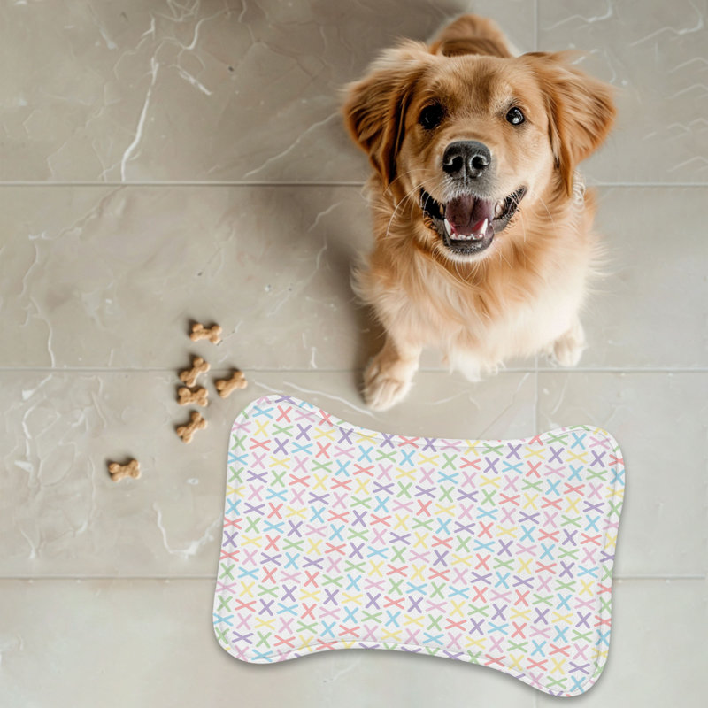 Soft Spectrum - 1 Piece Bone Shape Feeding Mat
