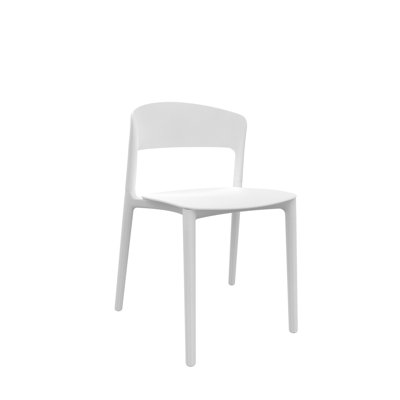 Chaise d'appoint empilable pour salle à manger d'extérieur
