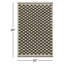 Tapis gris anthracite / beige en laine tissé à plat à la main Azle-251553150
