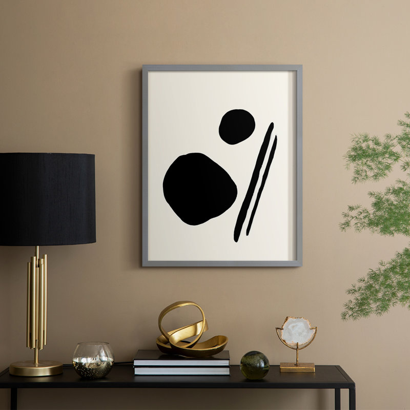 Sticks & Stones III V30, reproduction d'art encadrée - bois massif, Gris, H 30 po x l 24 po