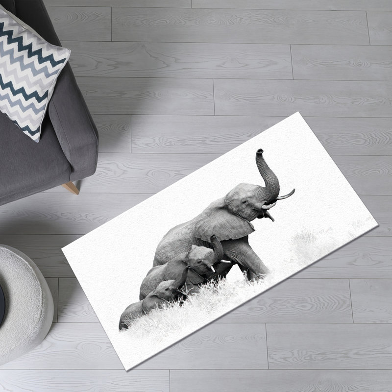 Tapis à poils doux exquis au design floral élégant, idéal pour rehausser les intérieurs