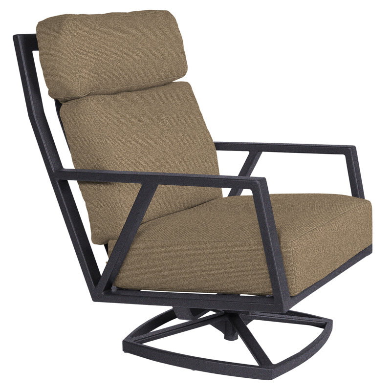 Aris Outdoor Rocker Chair, Graphite, Flagship Stone Sunbrella®