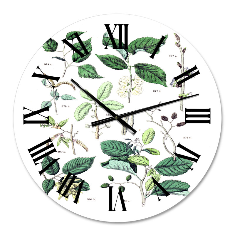 Vintage Botanicals - horloge murale traditionnelle, Petit