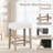 Counter Height Bar Stools Set With Rubber Wood Legs Footrest Modern For Home-1348869091