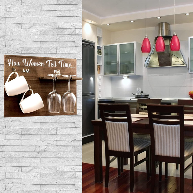 Altemar Wall Mounted Wine Bottle Rack in Clear