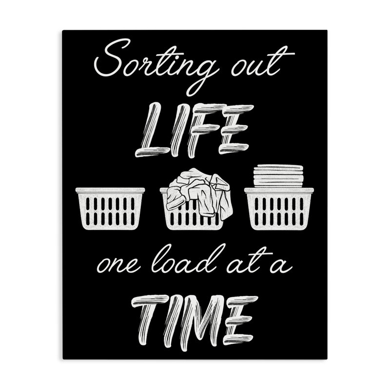 «Sorting Out Life Laundry Canvas», conception par Marcus Prime, H 20 po x l 16 po