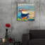 «Bottle Green Boat» par Beth Forst, art mural en verre acrylique-1123387626