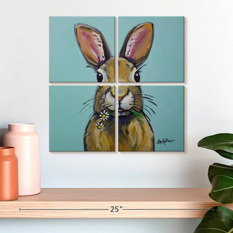 Brampt Rabbit Meadow, 18" H x 18" W