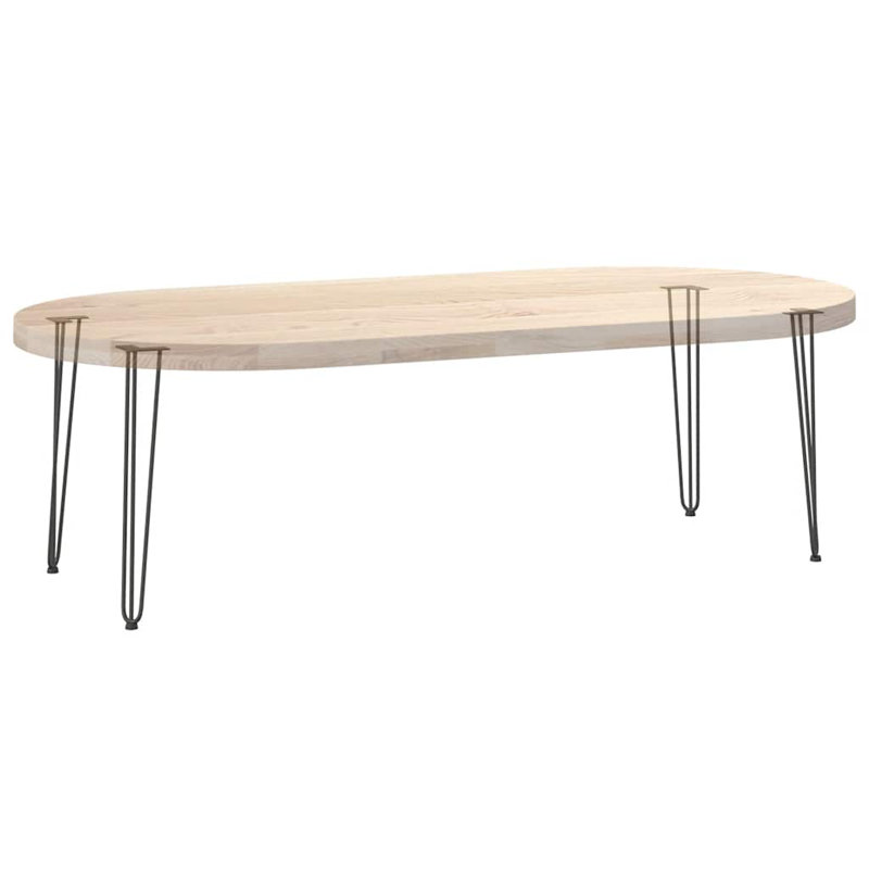 Aurbree Table Leg, 72cm H x 12cm W x 12cm D, Anthracite