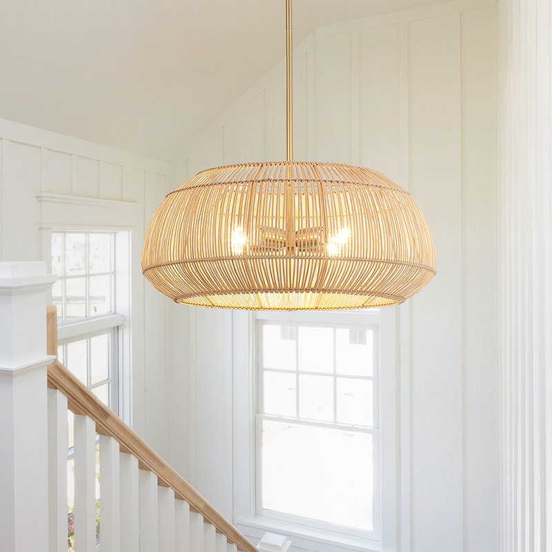 Lustre géométrique à 4 lumières tamisées Tamil