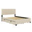 Lit plateforme tapissier avec 2 tiroirs et lit gigogne-884989921