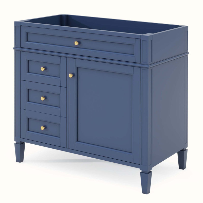 35 base de meuble-lavabo simple seulement, Bleu