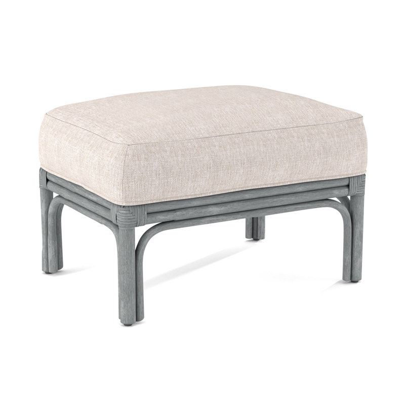Boca Ottoman, Brown Geometric, 0456-33, Nickel