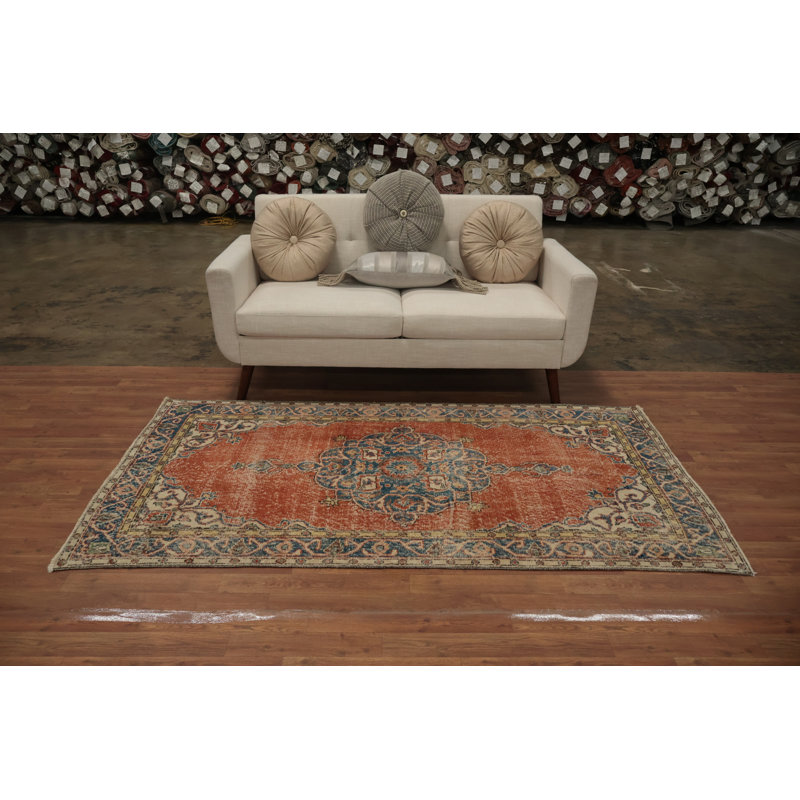 Tapis turc Anatolian vieilli 4 x 7