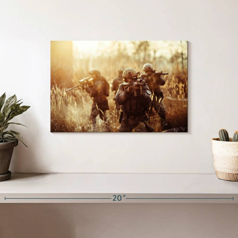Army, 8" H x 12" W