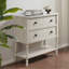 Commode décorative 2 tiroirs crème antique