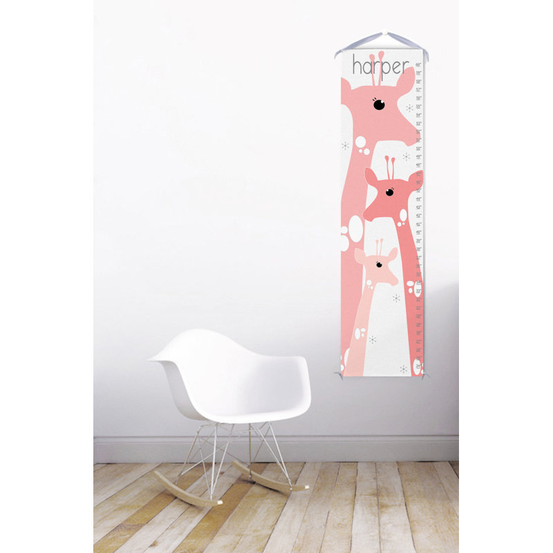 Tableau de croissance personnalisé giraffe family, Oui