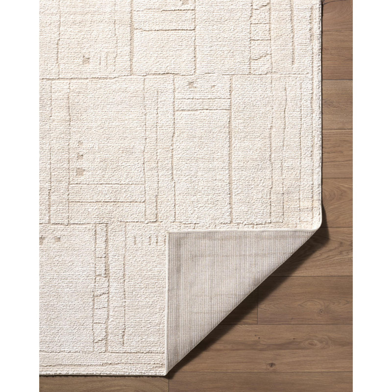 ELLE Decor X Livabliss Alma Machine Woven Rug, Rectangle 7'10" x 10'2", Cream
