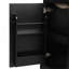 Meuble-lavabo de 20 po avec lavabo, armoire de salle de bain avec porte à fermeture douce, support de rangement et tablette réglable, noir (ancien SKU: N725P194160B)-130199613