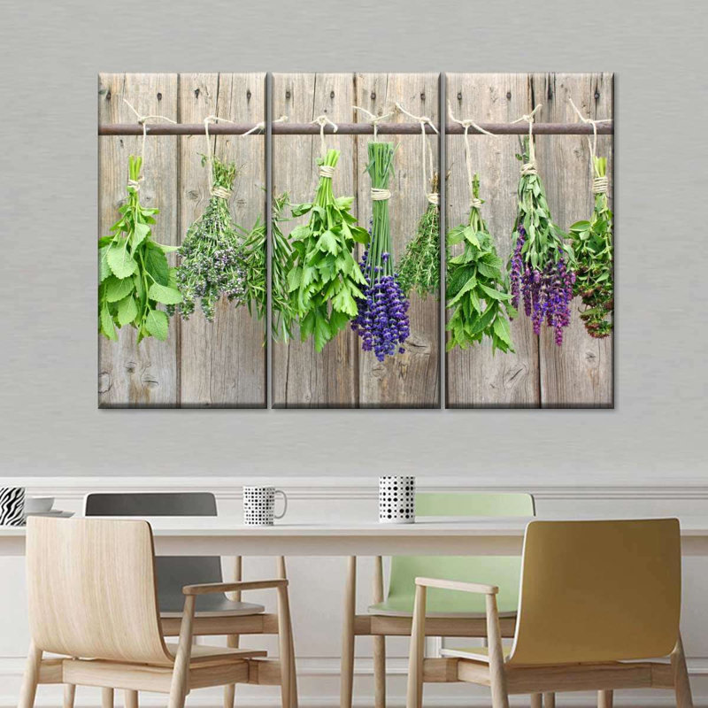 Art culinaire mural, reproduction d'art sur toile, H 24 po x l 38 po x P 1,25 po