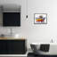 "Modern" Bold Bubble Bath, art mural encadré par Mary Cunningham-390342109-390342110
