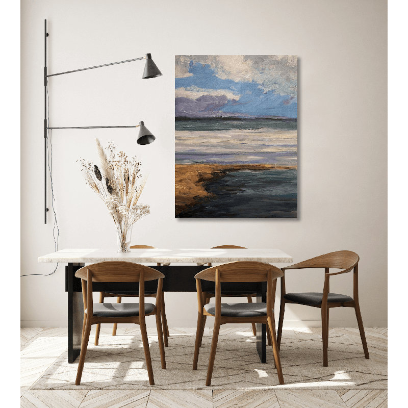 Celadon II by John Beard, 48" H x 36" W x 1.5" D, Wrapped Canvas