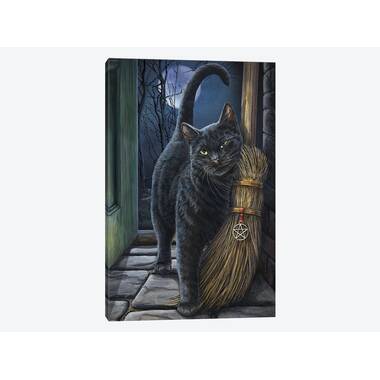 Trademark Fine Art 'Underlined Cats I Black' Dry Erase Board