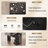 35" Black Vanity Set with LED Mirror & Charging Station, Modern Bedroom Makeup Table Set with 5 Drawers and Side Cabinet-220005857