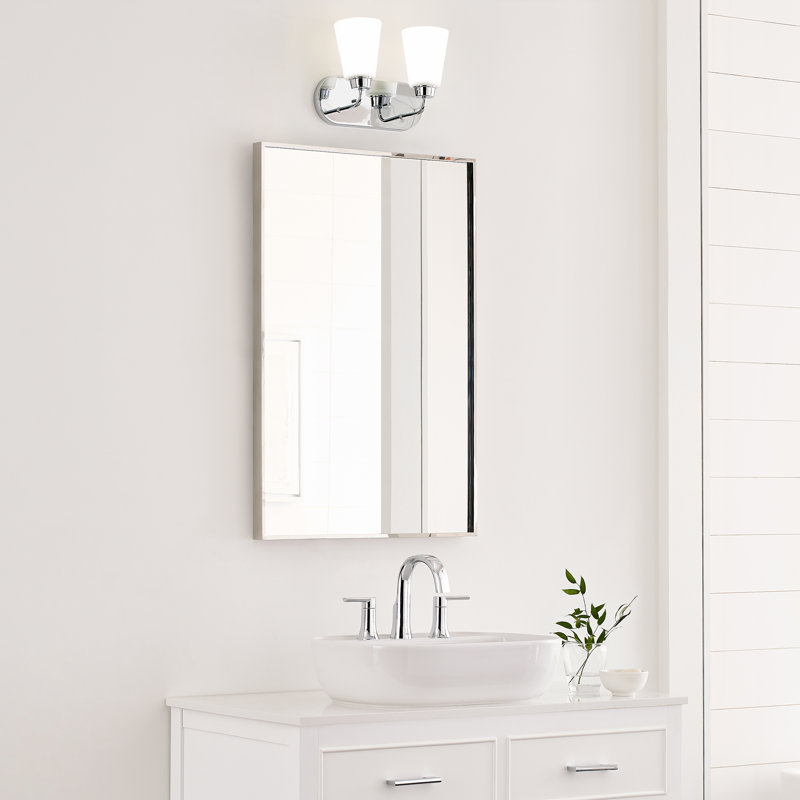 Kerrville Two Light Wall / Bath from Generation Lighting , Chrome, No