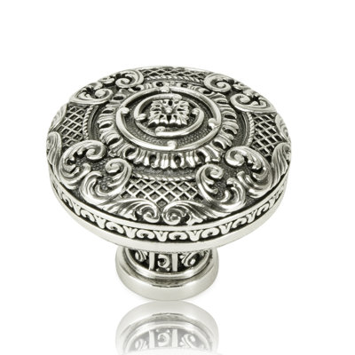 MONTEREY KNOB BURNISH SILVER FINISH