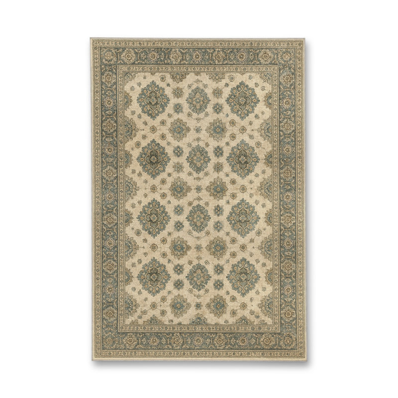 Tapis gris tissé traditionnel Mosso, 4'11" x 9'10"