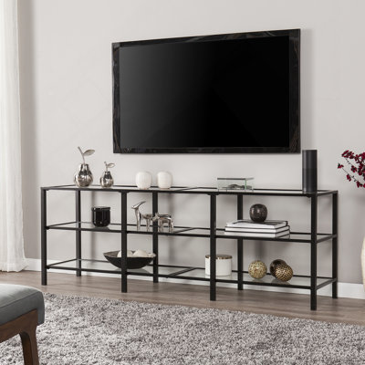 Meuble télé avec tablettes de rangement