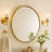  Korra Round Polised Nickel Mirror 30 inch, Silver Circle Wall Mirror, Metal Frame Round Bathroom Mirror, Modern Round Mirror for Vanity & Entrway-1272566532-1272566531