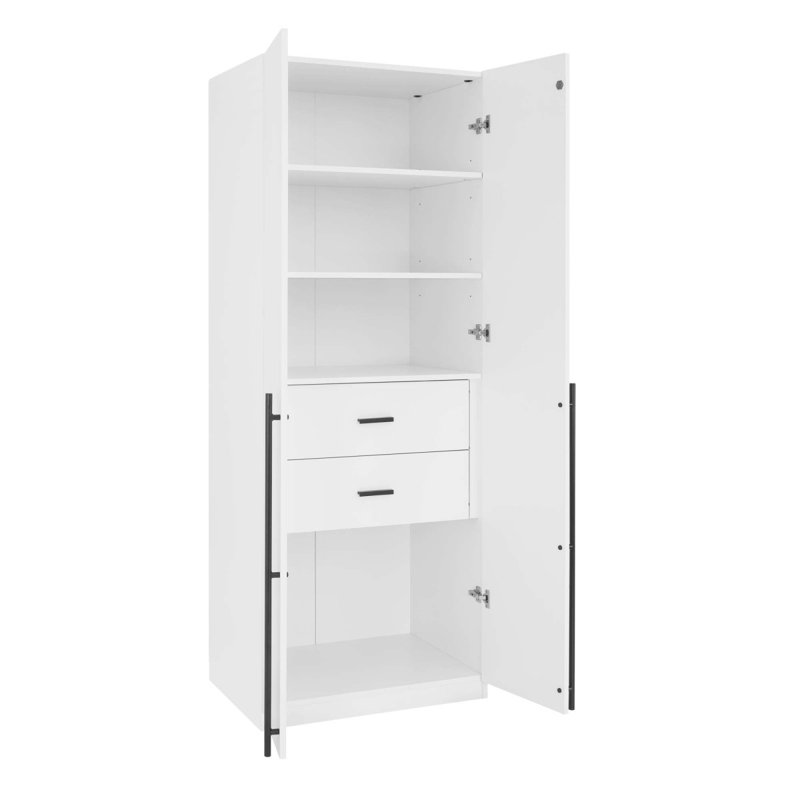 Armoire-penderie 32 "en blanc Lee, Blanc