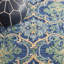 Jahiem Hand-Tufted Wool/Cotton Navy/Green Area Rug-516601704