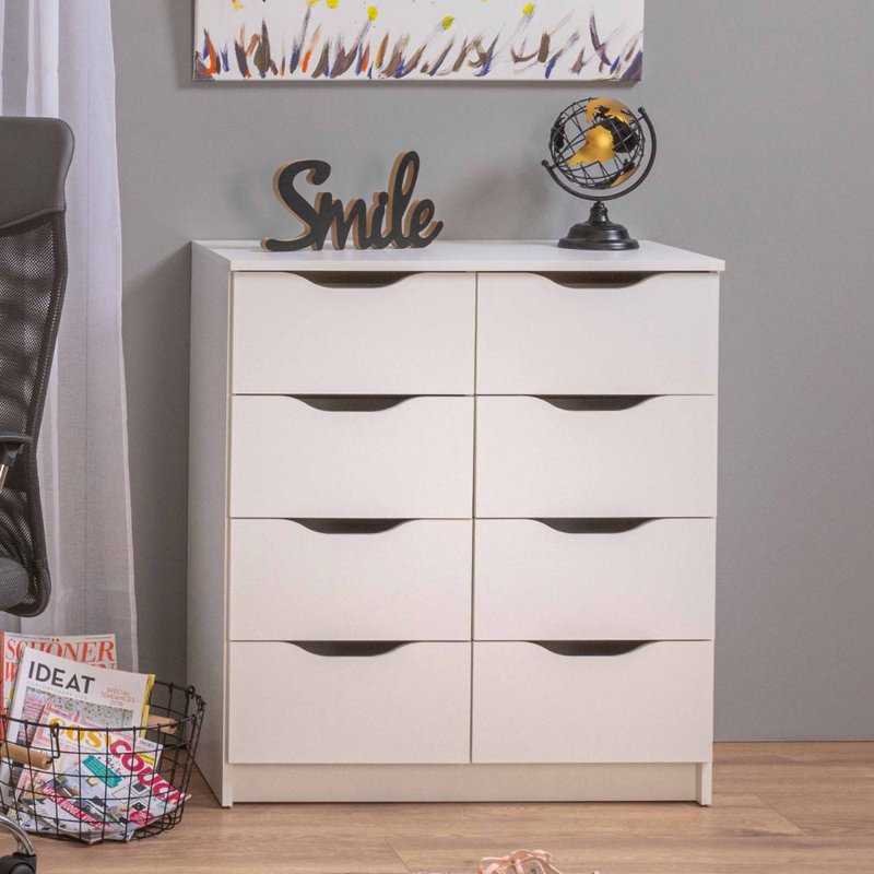 Mailys 8 - Drawer Chest of Drawers, White