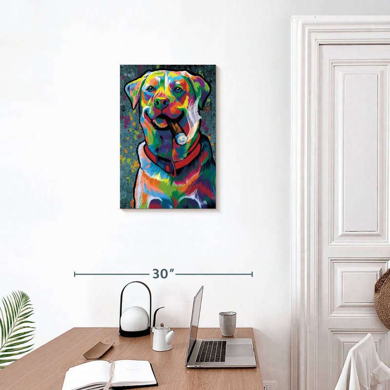 Brampt Acrylic Abstract Dog, 24" H x 16" W