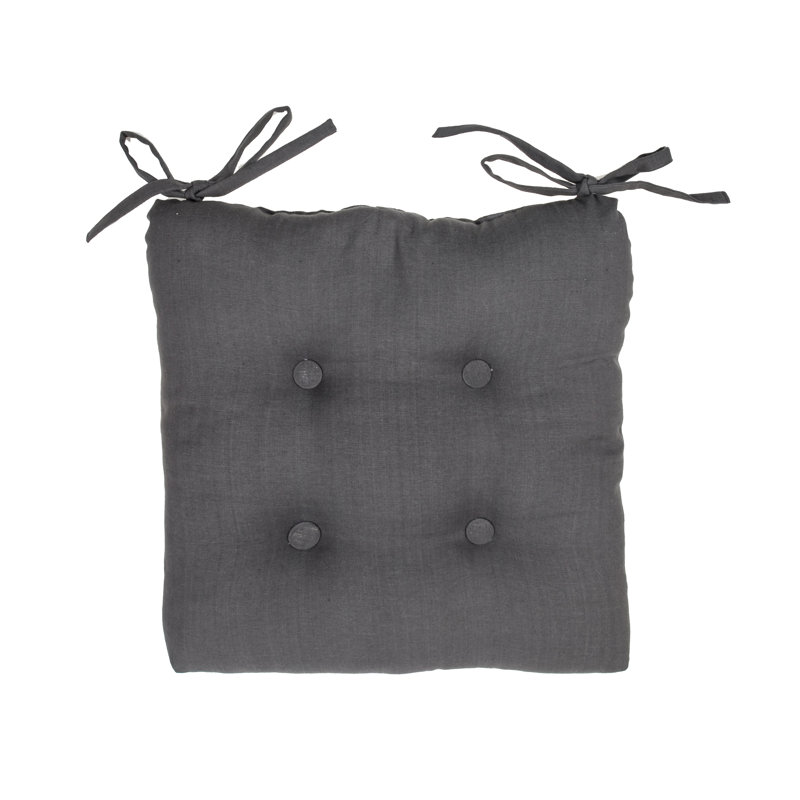 Outdoor 5'' Dining Chair Chair Pad, Gray