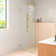 Solaris 40 in. x 78 in. Fully Frameless Radius Single Fixed Shower Panel
