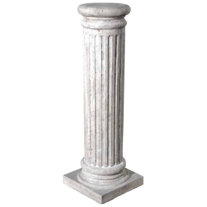 Classical Greek Fluted Pedestal, 37" H x 12" W x 12" D