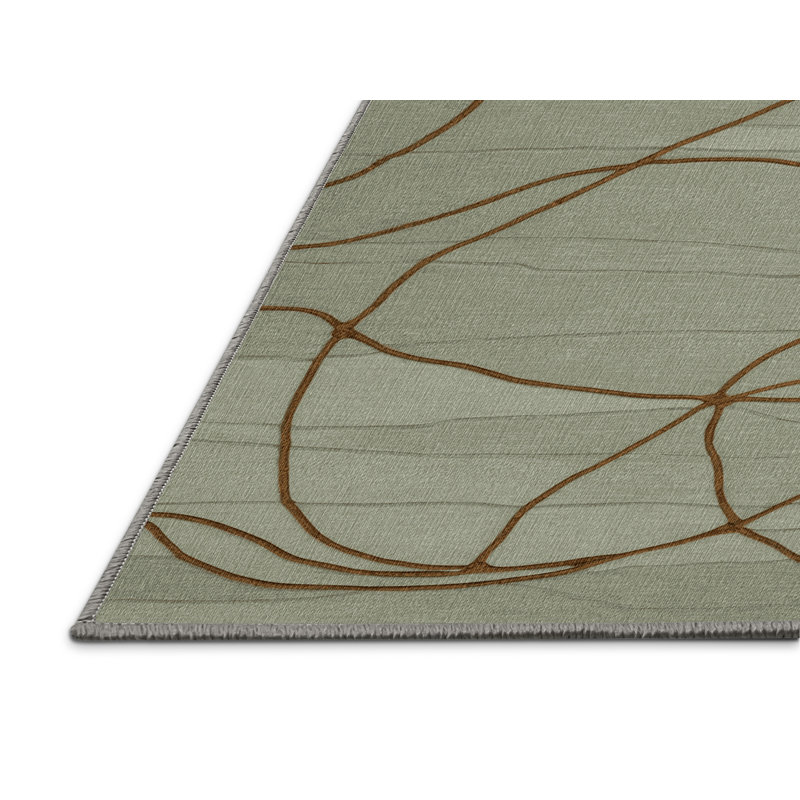 Tapis abstrait lavable à la machine