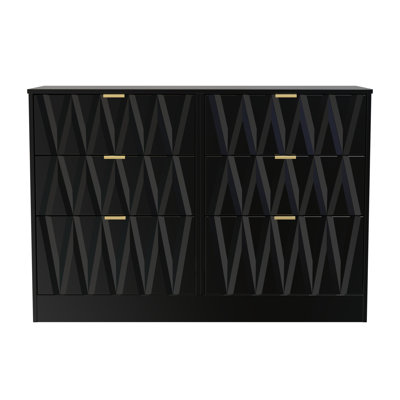 Besmir 115cm W 6 - Drawer Chest of Drawers