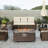 Outdoor Fire Table  Propane  Fire Pit Rattan Gas Fire Table, Gas Fire Table With Tile Tabletop