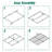 Bercht 2" Low Profile Metal Box Spring Bunkie Board, Thin Bed Slat Replacement(No legs)-1310751942