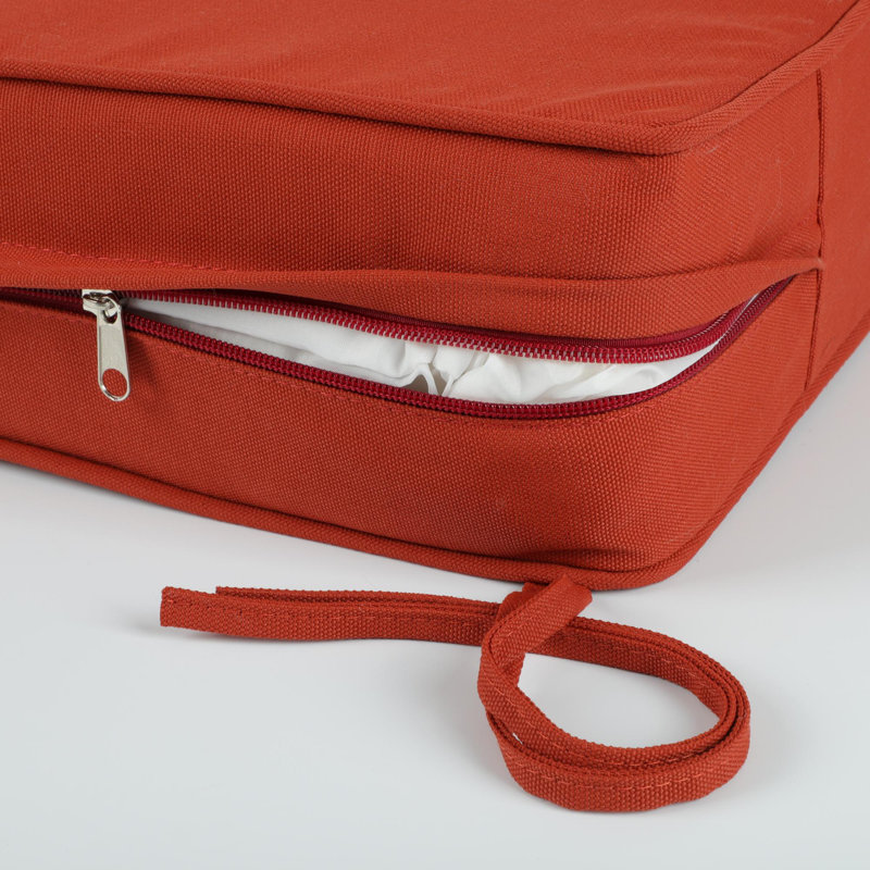 Outdoor Deep Seat Cushion for Patio Furniture (Cushion Only), Red