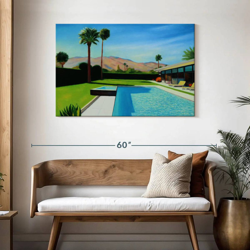 Lundi à Palm Springs, H 30 po x l 45 po