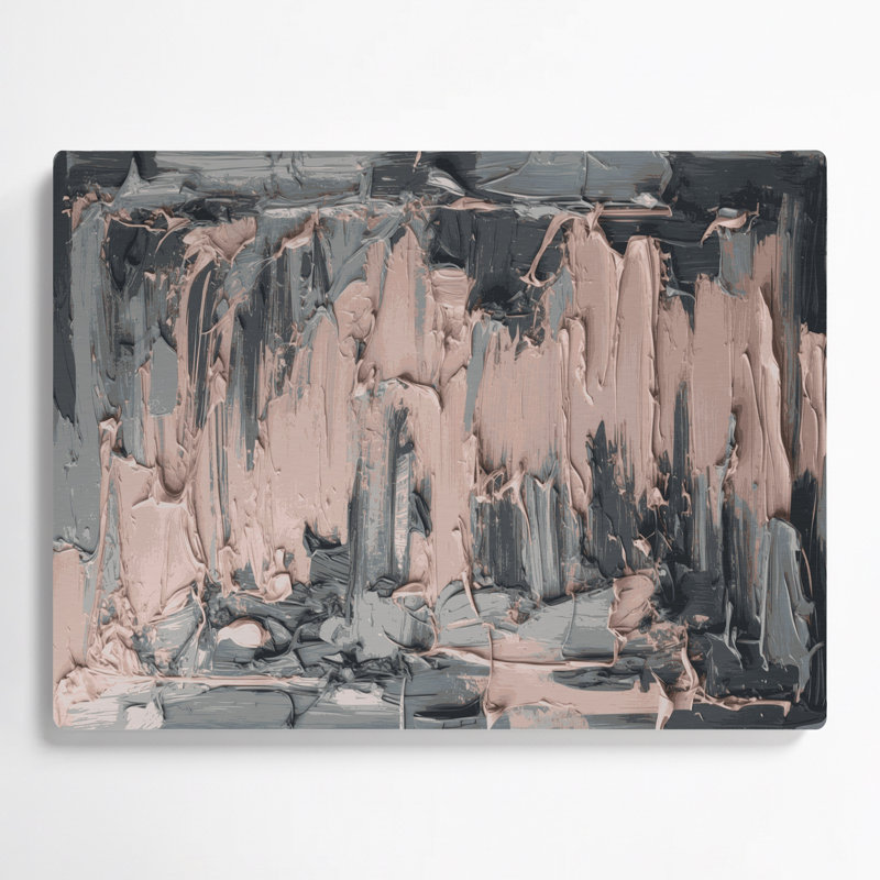 Neo Expressionism 80 Gray Metal Wall Art, 11" H x 14" W