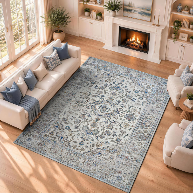 Tapis antidérapants Boho, Rectangle 5 pi x 7 pi