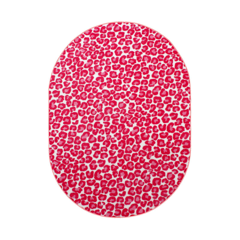 Tapis imprimé animal - guépard suspendu, Ovale 9 pi x 12 pi
