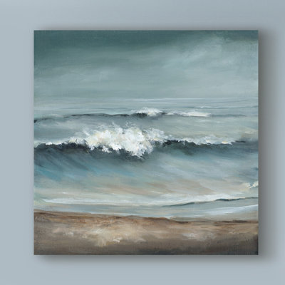 « longing coast », reproduction de peinture à l’acrylique sur toile tendue